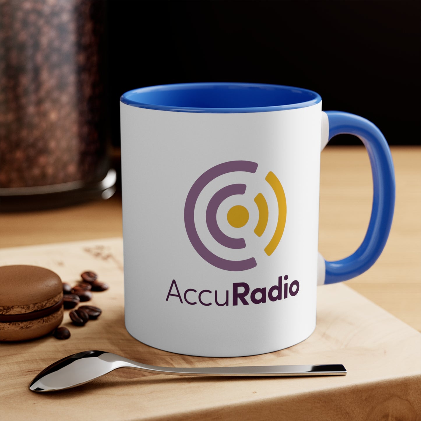 AccuRadio and Magic Sunny Lite Mix accent mug