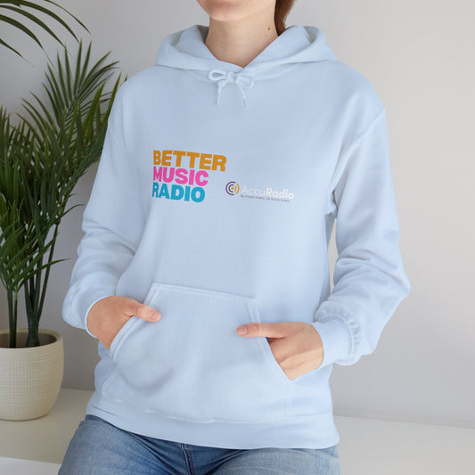 Better music radio unissex hooded sweatshirt
